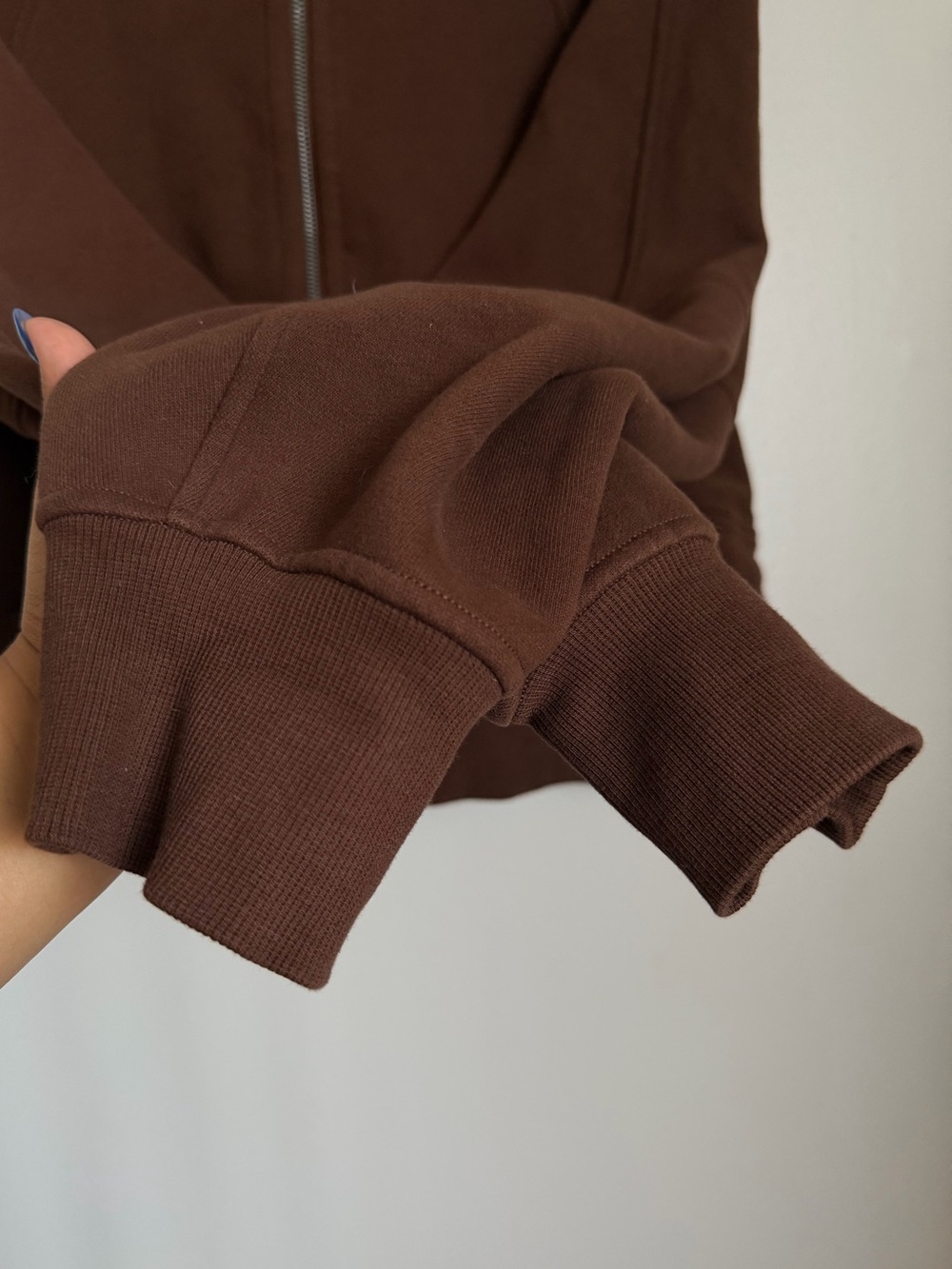 Lululemon Scuba Oversized Half Zip Sweater Pullover Brown Women Size XL XXL - Picture 6 of 10
